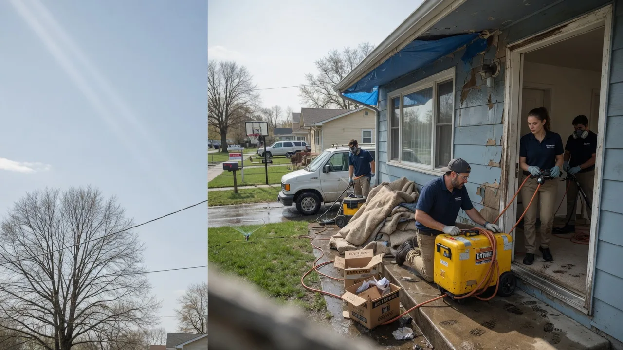 Basement Flood Cleanup in Powhattan, KS near me